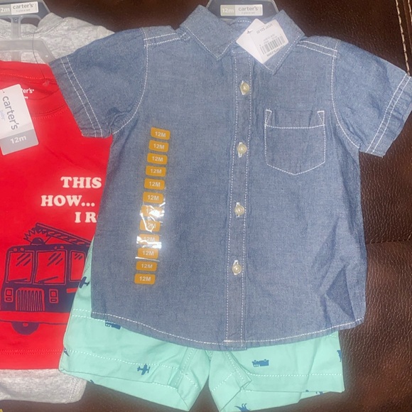 Carters size 12 months baby clothes 3 out fits free Onesie - Picture 2 of 6